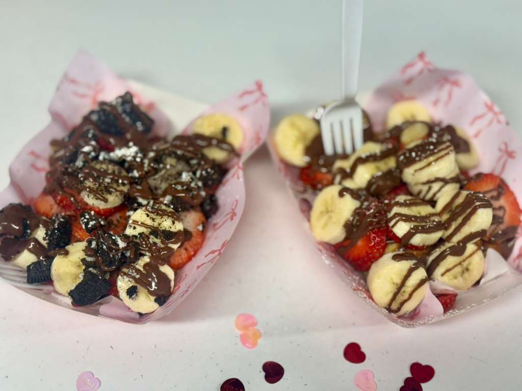 Strawberry mini pancakes